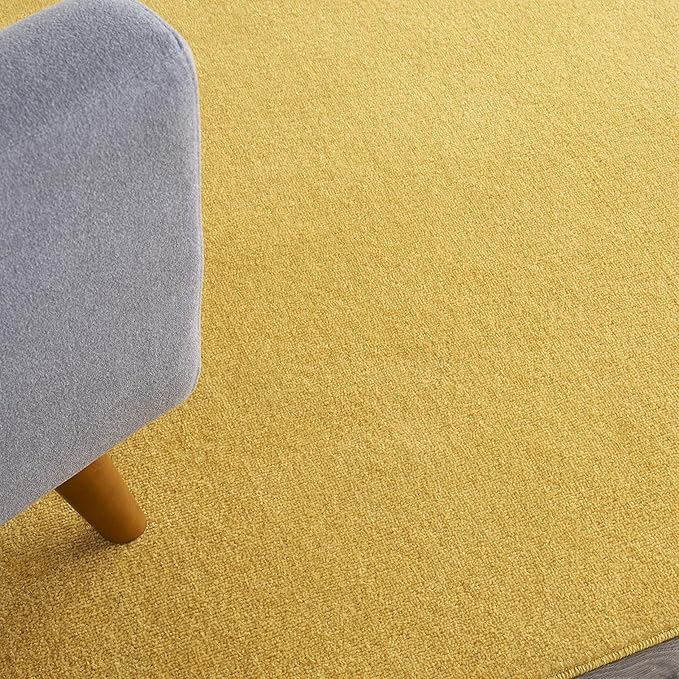 Nourison Home Nourison Essentials Yellow 7' x 10' Area Rug - Easy Clean, Non Shedding, Bed Room, Living Room, Dining Room, Kitchen (7' x 10')