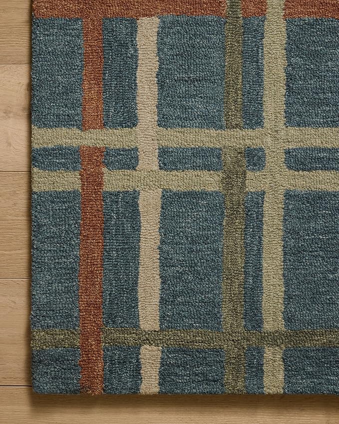 Loloi Magnolia Home by Joanna Gaines Waylon Collection WAY-01 Denim/Multi 9'-3" x 13' Area Rug