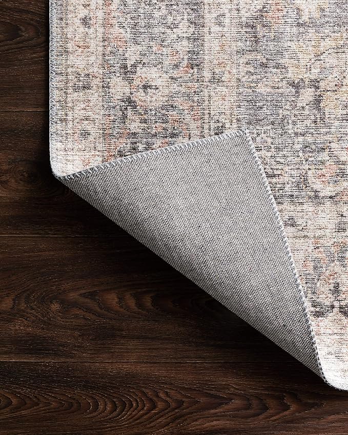 Loloi II Skye Collection SKY-01 Grey/Apricot 3'-6" x 5'-6" Accent Rug