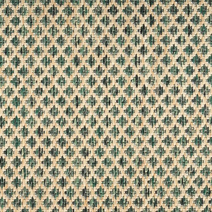 Nourison Home Courtyard Green 3' x 5' Area Rug - Easy Clean, Non Shedding, Bed Room, Living Room, Dining Room, Kitchen (3' x 5')