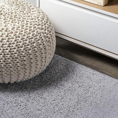 JONATHAN Y Haze Solid Low-Pile Gray Runner Rug 2x8, Coastal,Bohemian,Minimalist,Classic, Easy-Cleaning for Living Room,Bedroom,Kitchen,Pet Friendly,Non-Shedding (SEU100A-28)