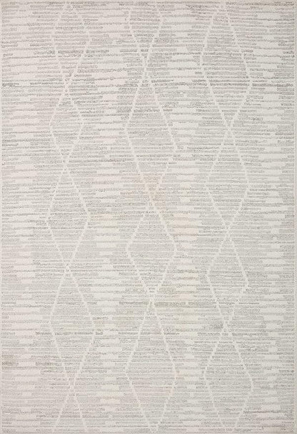 Loloi Kamala Collection KAM-02 Ivory/Silver 2'-7" x 8'-0" Runner Rug