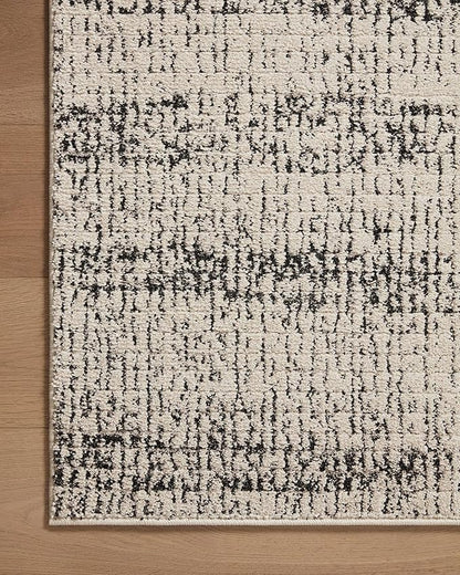 Loloi Darby Collection DAR-02 Oatmeal/Charcoal 4'-0" x 6'-0" Accent Rug