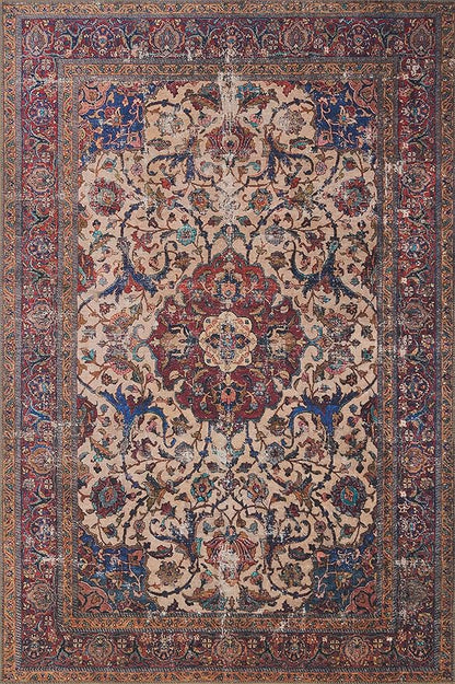 Loloi Loren Collection LQ-11 Sand/Multi 2'-6" x 7'-6" Runner Rug
