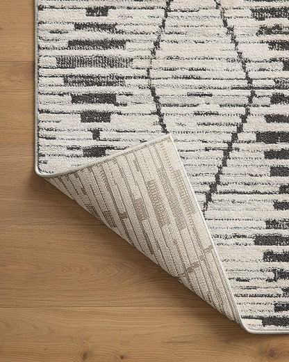 Loloi Kamala Collection KAM-02 Charcoal/Dove 7'-10" x 10' Area Rug