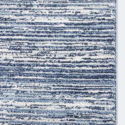 Well Woven Custom Size Hallway & Stair Runner- Harlow Delphi Taupe 31 Inches Wide x 12 Feet Long Runner (31" x 12') Runner Rug - Modern Stripes Pattern, Ultra-Soft, Easy-Clean
