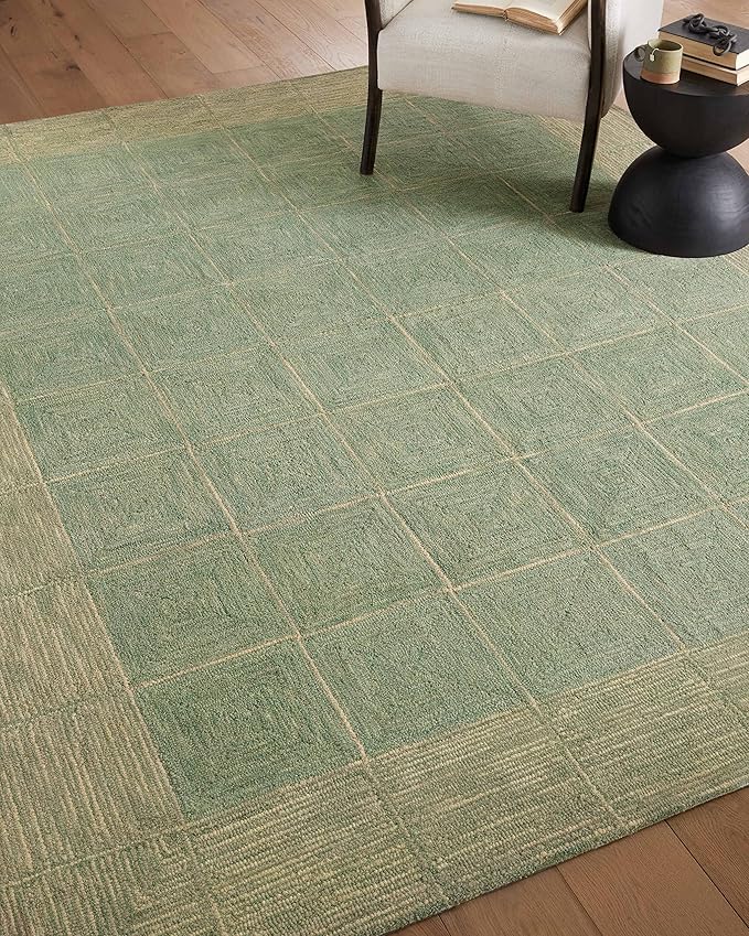 Loloi Chris Loves Julia Francis Collection FRA-02 Green/Natural 2'-0" x 5'-0" Accent Rug