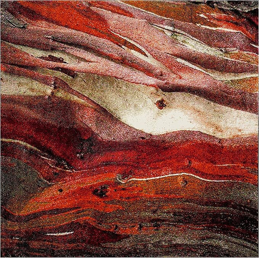 SAFAVIEH Glacier Collection Area Rug - 7'8" Square, Red & Multi, Modern Abstract Design, Non-Shedding & Easy Care, Ideal for High Traffic Areas in Living Room, Bedroom (GLA126A)