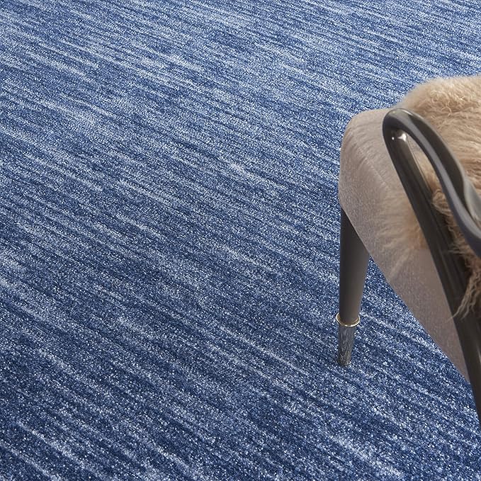 Nourison Home Nourison Essentials Navy Blue 7' x 10' Area Rug - Easy Clean, Non Shedding, Bed Room, Living Room, Dining Room, Kitchen (7' x 10')