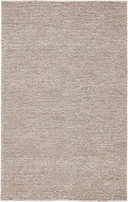 SAFAVIEH Area Rug 4x6 - Natura Collection - Brown, Handmade Wool Blend, Textured Design, Ideal for Living Room, Bedroom, Dining Space (NAT620T)