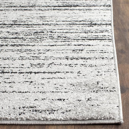 SAFAVIEH Area Rug 9x12 - Adirondack Collection - Large - Silver & Black, Modern Ombre Design, Non Shedding & Easy to Clean, Ideal for Living Room, Bedroom, Office, Dining Space (ADR113A)