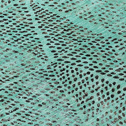 Addison Rugs Chantille ACN591 Teal 8' x 10' Indoor Outdoor Area Rug, Easy Clean, Machine Washable, Non Shedding, Bedroom, Living Room, Dining Room, Kitchen, Patio Rug