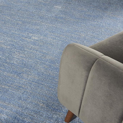 Nourison Home Nourison Essentials Blue Grey 10' x 14' Area Rug - Easy Clean, Non Shedding, Bed Room, Living Room, Dining Room, Kitchen (10' x 14')