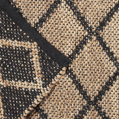 REDEARTH · Jute Cotton Area Rug - 2'x3' Rectangular Rug, Sustainable Handwoven, Non-Shedding, Soft & Durable – Reversible, Neutral Tones for Home Décor in Living Room, Dining Room, Bedroom