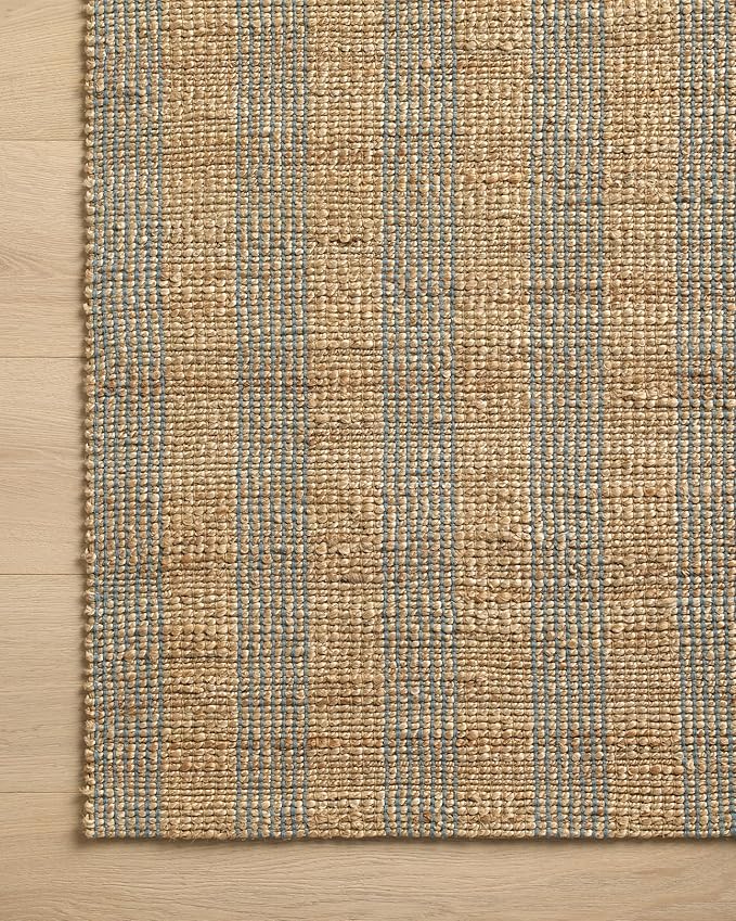 Loloi Chris Loves Julia Judy Collection JUD-04 Natural/Sky 2'-6" x 7'-6" Runner Rug