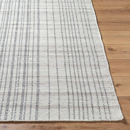 Mark&Day Wool Rugs, 2x8 Ishaq Cottage Slate Runner Area Rug, Grey Silver Carpet for Hallway, Kitchen, Bedroom or Living Room (2'6" x 8' Runner)