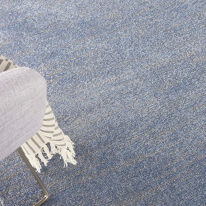 Nourison Home Nourison Essentials Blue Grey 5' x 7' Area Rug - Easy Clean, Non Shedding, Bed Room, Living Room, Dining Room, Kitchen (5' x 7')