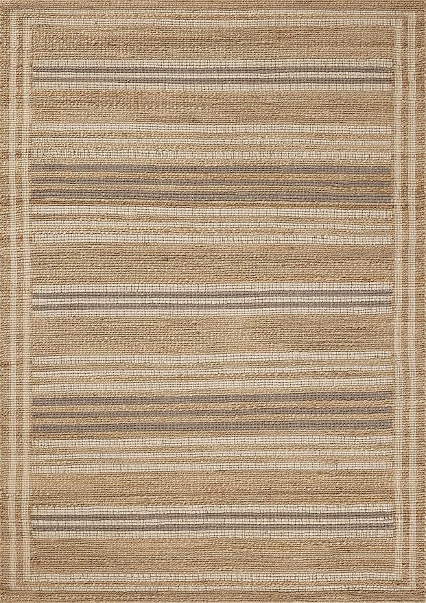 Loloi Chris Loves Julia Judy Collection JUD-03 Natural/Dove 8'-6" x 11'-6" Area Rug