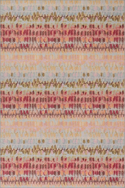 Dash & Albert Paint Chip Pastel Machine Washable Rug, 8.5 X 11.5 Feet, Multicolored Geometric Pattern