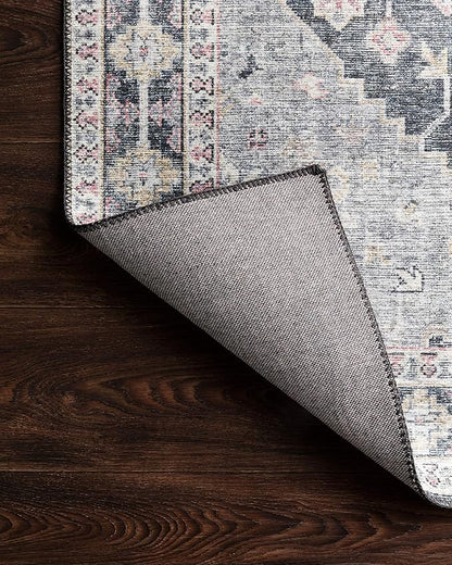 Loloi II Skye Collection SKY-02 Charcoal/Multi 7'-6" x 9'-6" Area Rug