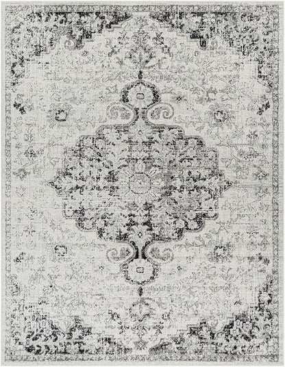Livabliss Odelia Vintage Bohemian Area Rug,5'3" x 7'3",Black