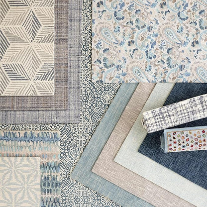 Dash and Albert Crosshatch Wool Area Rug - 5' x 8' Sky Blue Solid Hand Micro Hooked Accent Rug - Durable, High Traffic Areas Bedroom, Hallway, Stairs - Premium Luxury Hotel Quality Soft Breathable