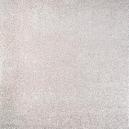 Eyely UES100D-6SQ Supersoft Haze Solid Low-Pile Indoor Area Rug, Coastal, Bohemian, Minimalist, Classic, Casual for Bedroom,Kitchen,Living Room,Non Shedding,Easy-Washing, Ivory, 6' Square