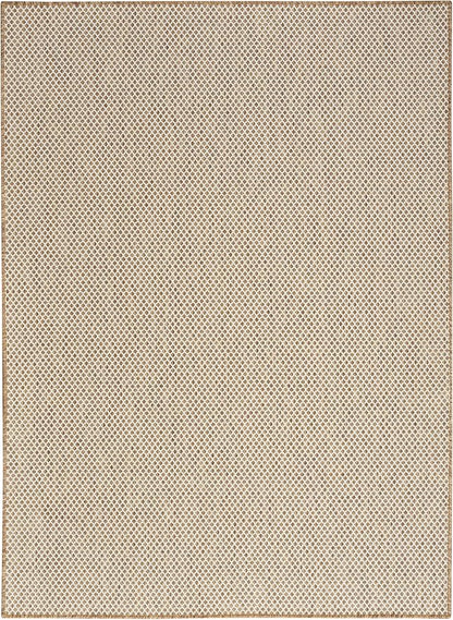 Nourison Home Courtyard Jute Ivory 5' x 7' Area Rug - Easy Clean, Non Shedding, Bed Room, Living Room, Dining Room, Kitchen (5' x 7')
