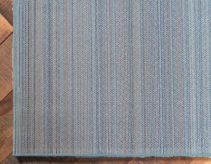 Unique Loom Solo Collection Area Rug - Calabasas (7' 10" x 10' Rectangle, Light Blue)