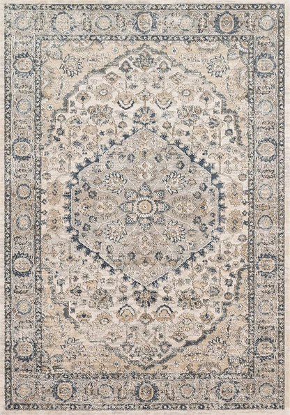 Loloi Teagan Collection TEA-01 Natural/Lt. Grey 2'-8" x 10'-6" Runner Rug, Large, Soft Neutral Rug, High-Traffic for Living Room, Bedroom, Home Office, Dining Area