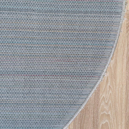Unique Loom Solid Shag Collection Area Rug (3' 3" Round, Cloud Gray)
