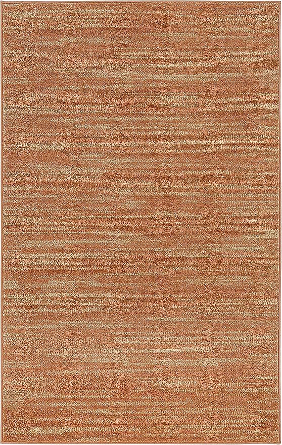 Nourison Home Nourison Essentials Rust 3' x 5' Area Rug - Easy Clean, Non Shedding, Bed Room, Living Room, Dining Room, Kitchen (3' x 5')