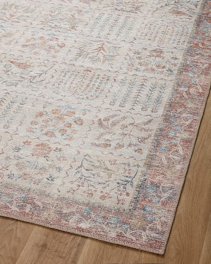 Loloi Rifle Paper Co. Maison Collection MAO-08 Cream 2'-6" x 12'-0", .19" Pile Height, Runner Rug