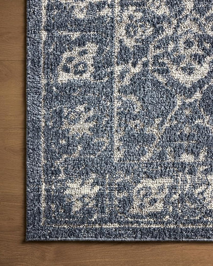 Loloi Magnolia Home by Joanna Gaines Gigi Collection GIG-02 Navy/Stone 2'-7" x 7'-6" Runner Rug