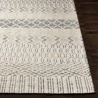 Mark&Day Area Rugs, 9x12 Greensburg Global Cream Area Rug, Cream Grey Carpet for Living Room, Bedroom or Kitchen (8'10" x 12')
