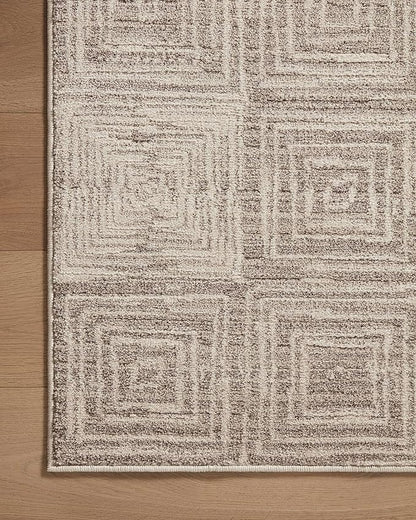 Loloi Darby Collection DAR-05 Beige/Grey 5'-3" x 7'-6" Area Rug