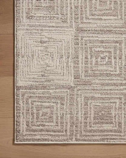 Loloi Darby Collection DAR-05 Beige/Grey 2'-7" x 4' Accent Rug