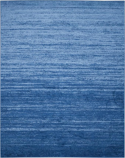 SAFAVIEH Area Rug 10x14 - Adirondack Collection - Large - Light Blue & Dark Blue, Modern Ombre Design, Non Shedding & Easy to Clean, Ideal for Living Room, Bedroom, Office, Dining Space (ADR113F)