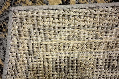 Unique Loom Taftan Collection Border Geometric Tribal Inspired Design Area Rug (2' 2 x 3' 0 Rectangular, Gray/ Black)