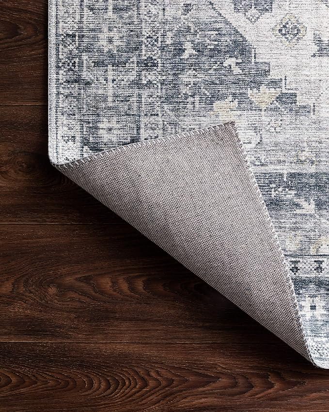 Loloi Skye Collection SKY-02 Silver/Grey 2'-6" x 12'-0" Runner Rug