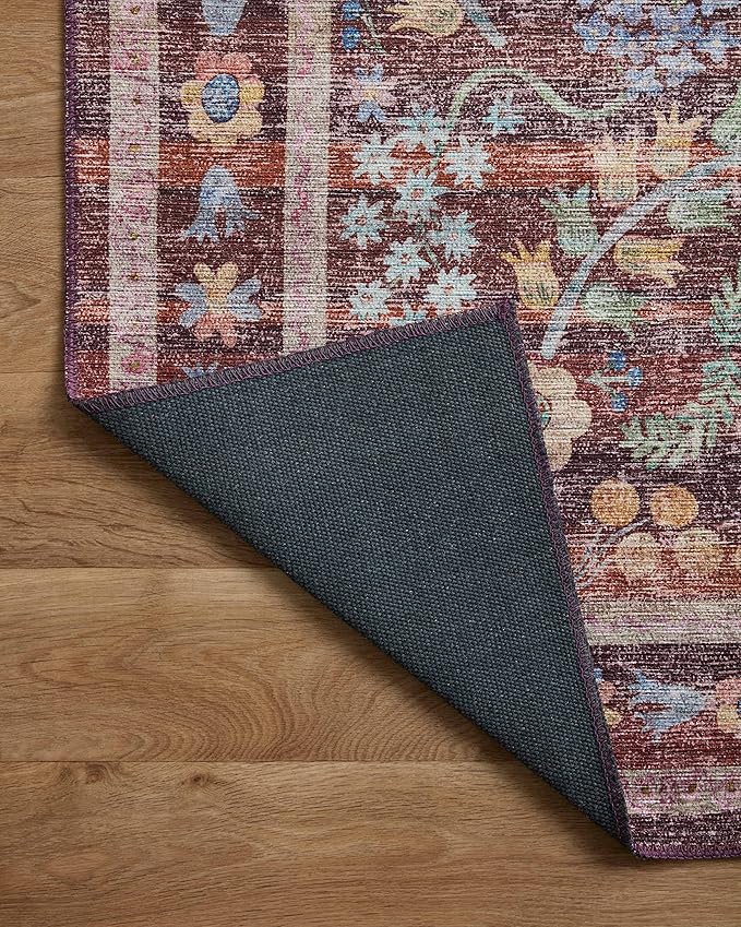 Loloi Rifle Paper Co. Maison Collection MAO-06 Red 2'-6" x 9'-6", .19" Pile Height, Runner Rug
