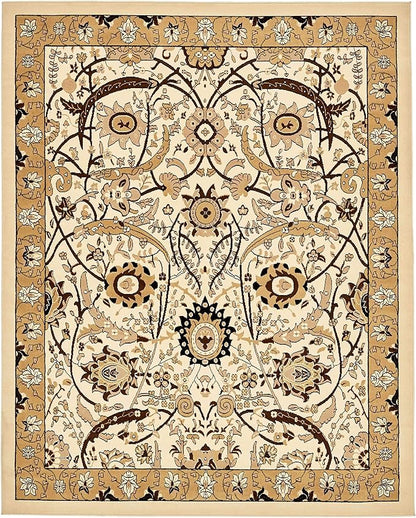 Unique Loom Espahan Collection Area Rug - Cape Cod (7' 10" x 10' Rectangle, Ivory/ Beige)