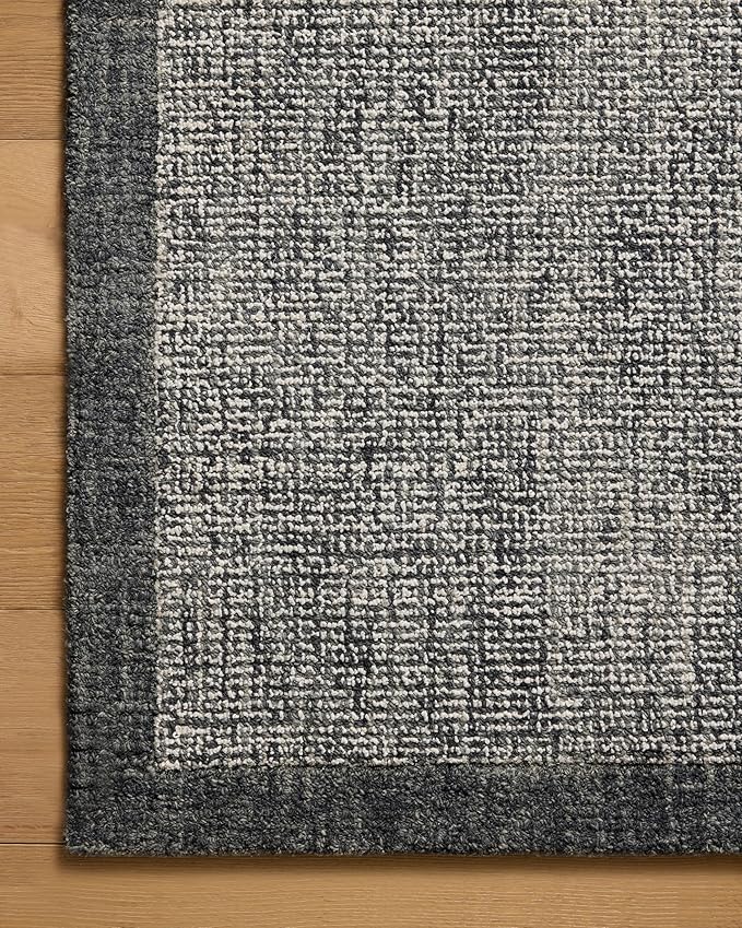 Loloi Magnolia Home by Joanna Gaines Henley Collection HNY-01 Ivory/Charcoal 2'-6" x 7'-6" Runner Rug
