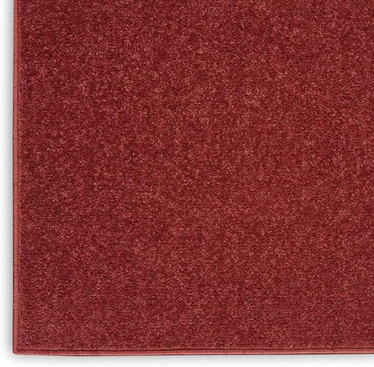 Nourison Home Nourison Essentials Brick Red 8' x 10' Area Rug - Easy Clean, Non Shedding, Bed Room, Living Room, Dining Room, Kitchen (8' x 10')