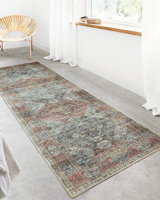Loloi II Skye Collection SKY-06 Apricot/Mist 5'-0" x 7'-6" Area Rug