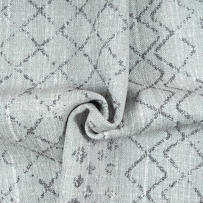 GLN Rugs Contemporary Collection - Machine Washable Area Rug, Contemporary Washable, Non Slip, Low Pile Chenille Rug, Living Room, Bedroom, Kitchen Rug (2'6" x 10' Gray 0166)