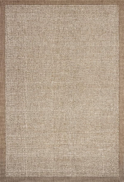 Loloi Magnolia Home by Joanna Gaines Henley Collection HNY-01 Ivory/Brown 2'-6" x 9'-6" Runner Rug