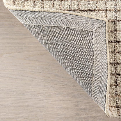Rugs USA Melrose Cream, 2'6" x 12', Wool & Cotton, Soft and Cozy, High Traffic, Stain Resistant, Easy Clean, Durable Runner for Bedroom, Living Room, Dining Space, Den, Foyer, Entryway