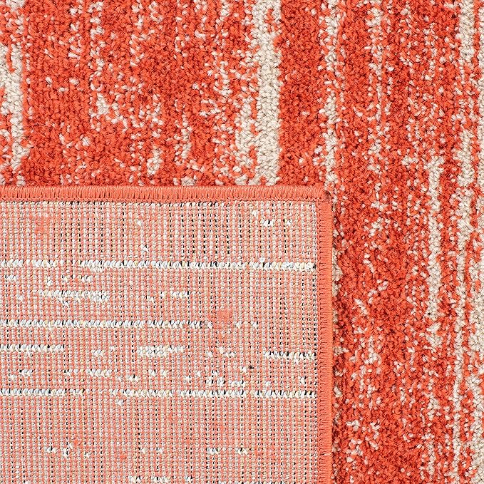 SAFAVIEH Adirondack Collection Runner Rug - 2'6" x 10', Orange & Grey, Modern Ombre Design, Non Shedding & Easy to Clean, Ideal for Hallway, Foyer, Kitchen, Entryway, Bedroom (ADR113P)