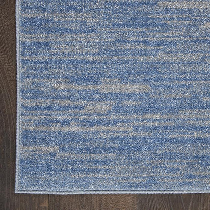 Nourison Home Nourison Essentials Blue Grey 5' x 7' Area Rug - Easy Clean, Non Shedding, Bed Room, Living Room, Dining Room, Kitchen (5' x 7')